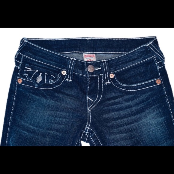 EUC Women’s True Religion Jeans Size 25 Joey Blue - Picture 6 of 9